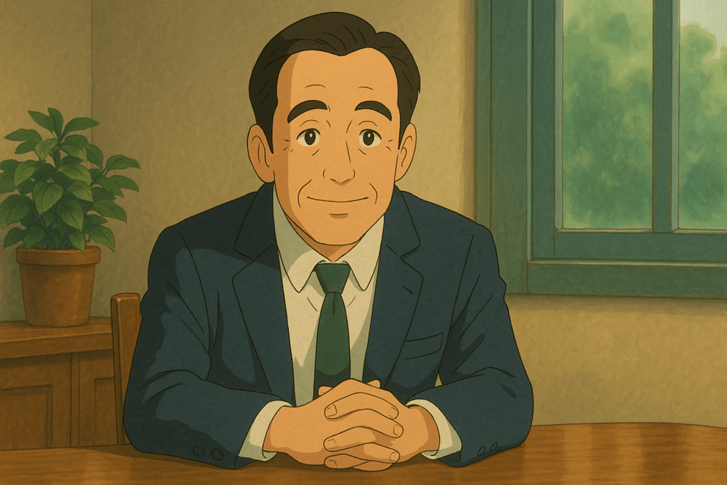 Webサイトの成果を高める“見直し前”の状態を象徴するアニメ風イメージ|ホームページ改善の第一歩を連想させる素材